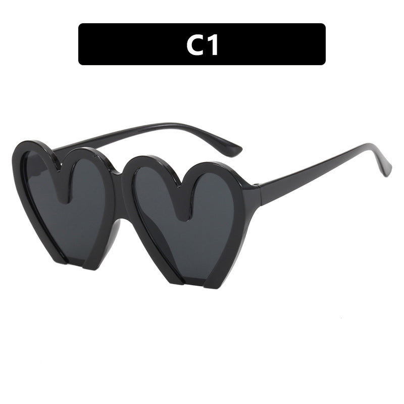 Dame hjerteformet solbrille Skanto 1780928954