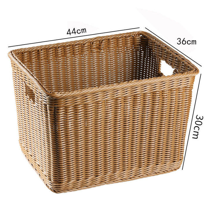 Premium Håndvevd Rattan Oppbevaringskurv Skanto