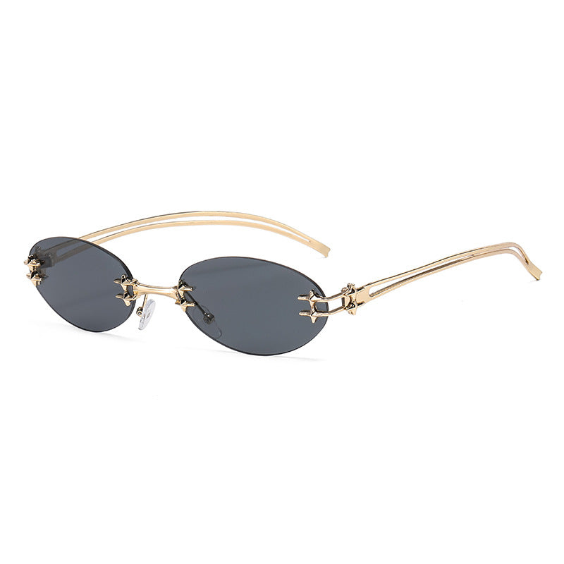 Dame elegant metallbrille med filigran design Skanto