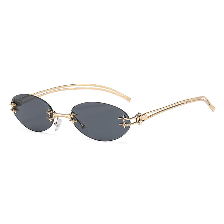 Dame elegant metallbrille med filigran design Skanto