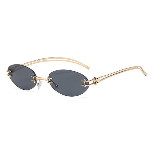 Dame elegant metallbrille med filigran design Skanto