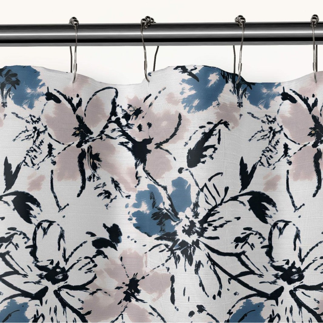 Kunstnerisk Blomstertrykk Dusjforheng Skanto