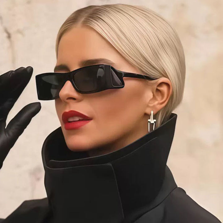Damer ekstravagante solbrille i geometrisk design Skanto