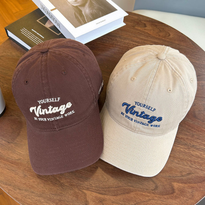 Kvinnenes vintage-inspirerte broderte baseballcap Skanto