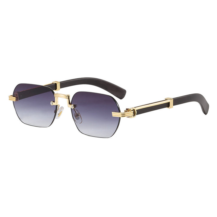 Damer Geometrisk Designer-solbrille med luksuriøs metallramme Skanto