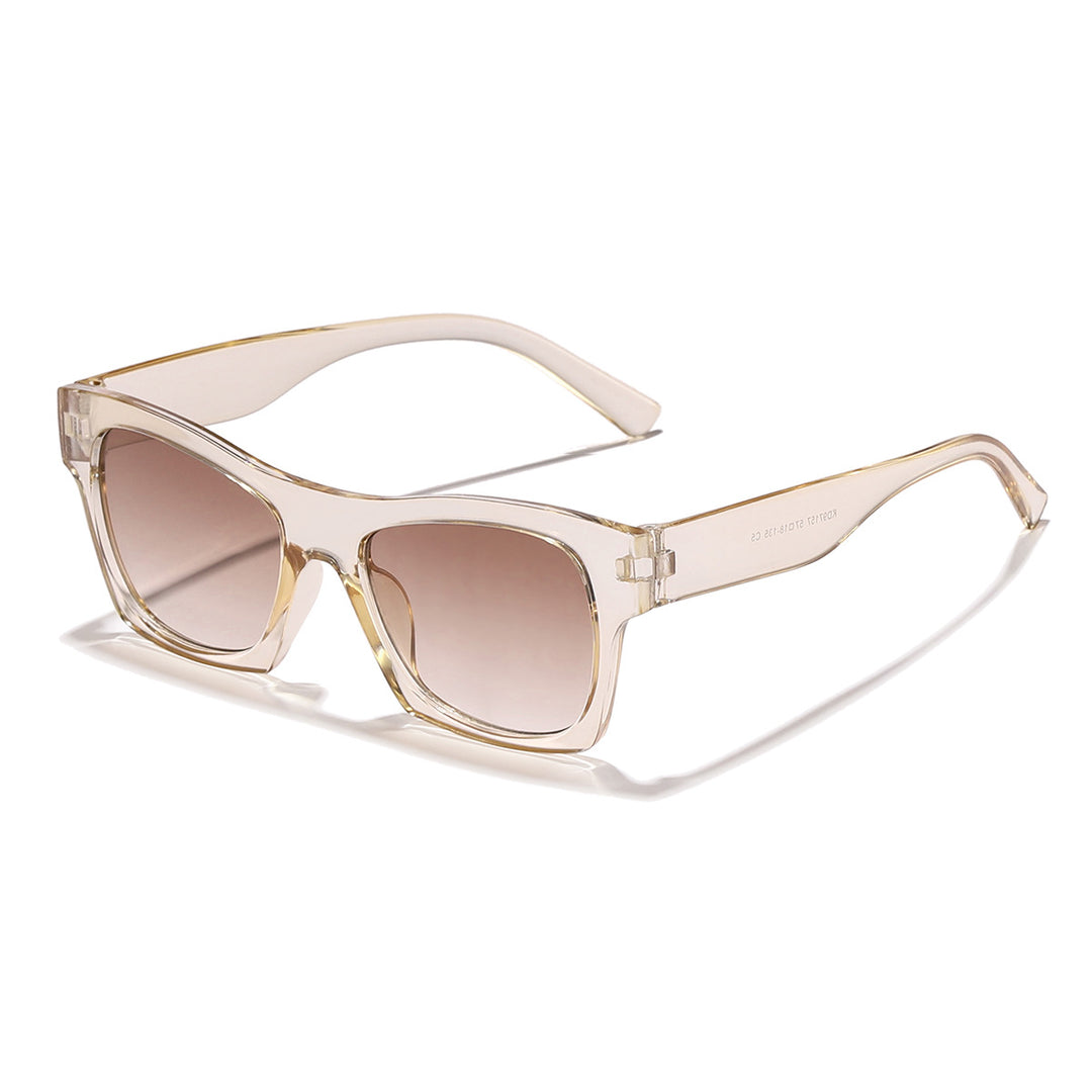 Damer moteriktig solbrille i elegant rektangulært design Skanto