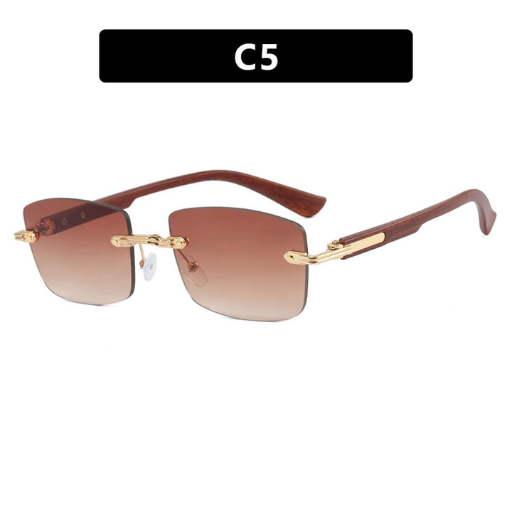 Dame kvadratisk solbrille med trefram og gradientlinser Skanto