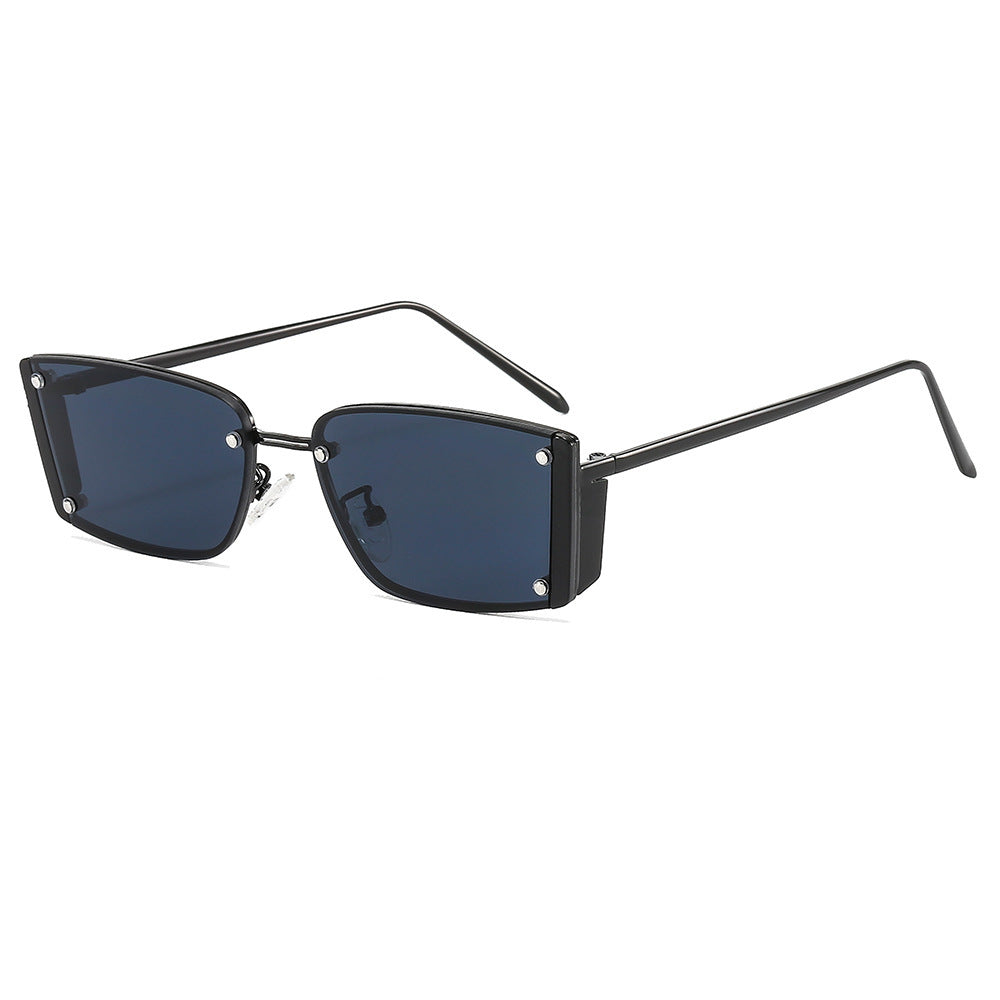 Dame Fashionable solbriller med ekstravagant geometrisk ramme Skanto