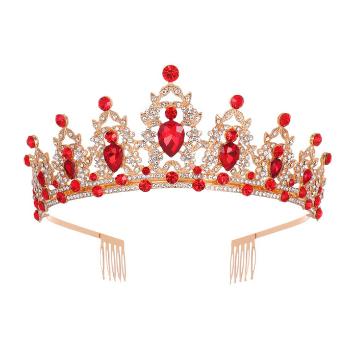 Damer svart dekorert tiara med edelt design Skanto