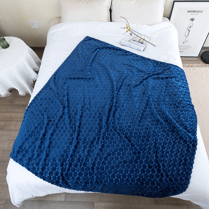 Damen Koseplush-teppe med strukturert overflate Skanto