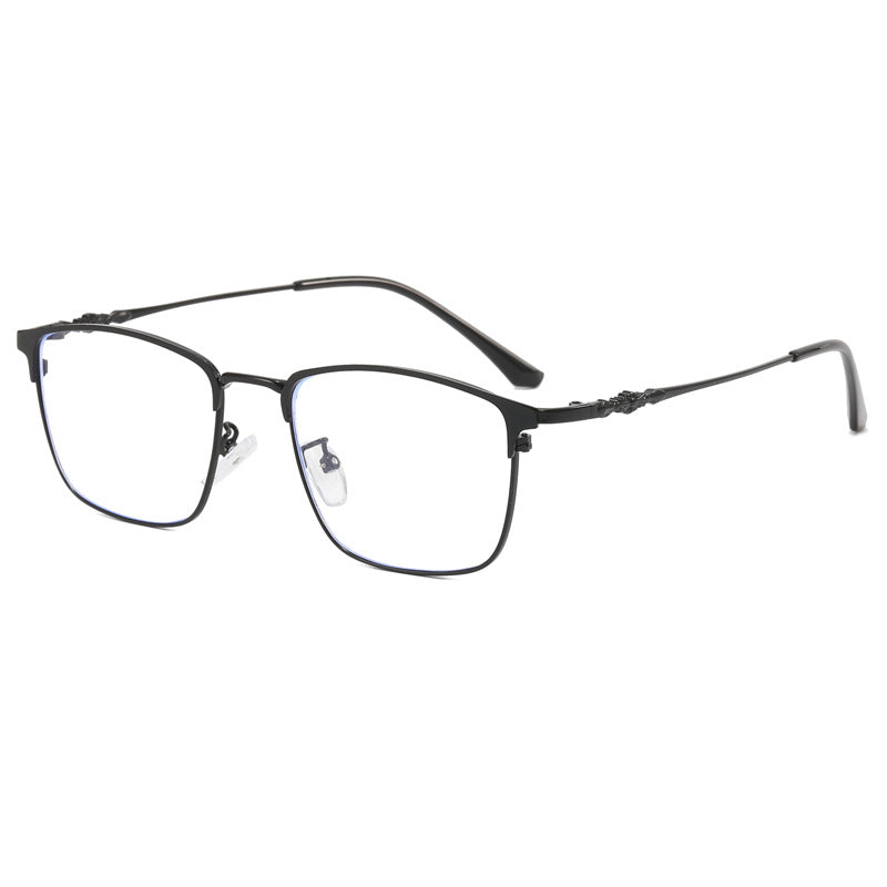 Dame moteriktig kvadratisk brille med elegant metallramme Skanto