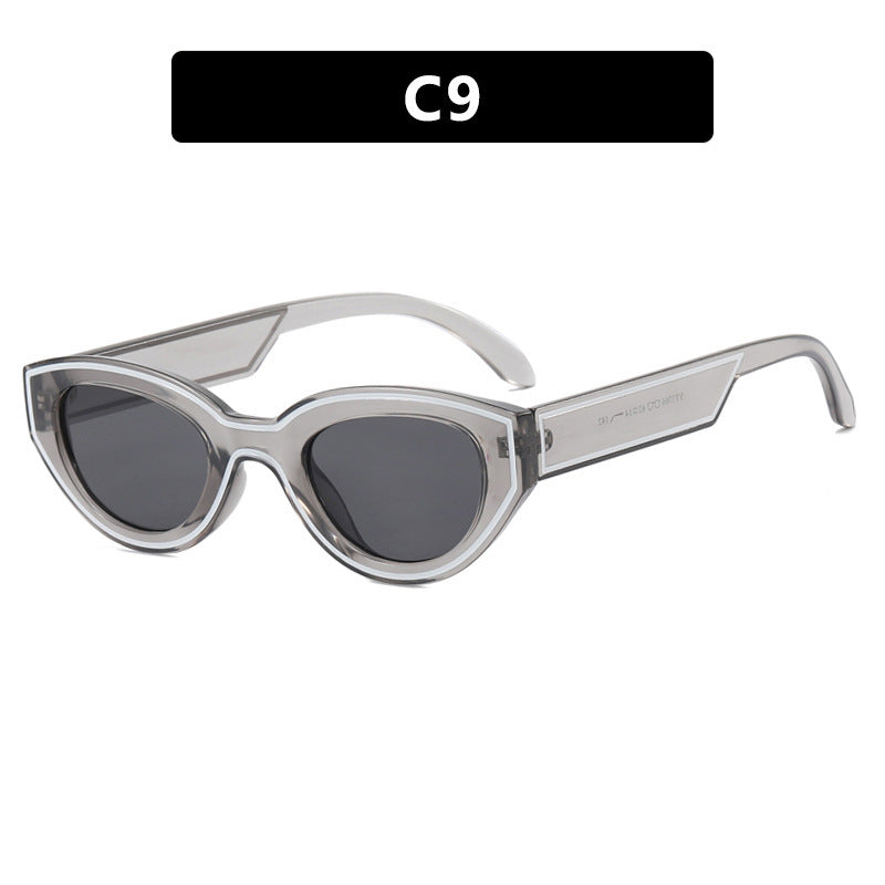 Dame Cat-Eye solbriller med innovativ ramme Skanto