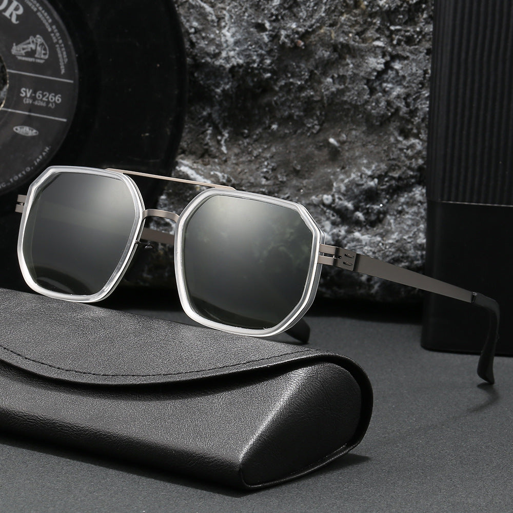 Damer Elegant Åttkantet Solbrille Skanto