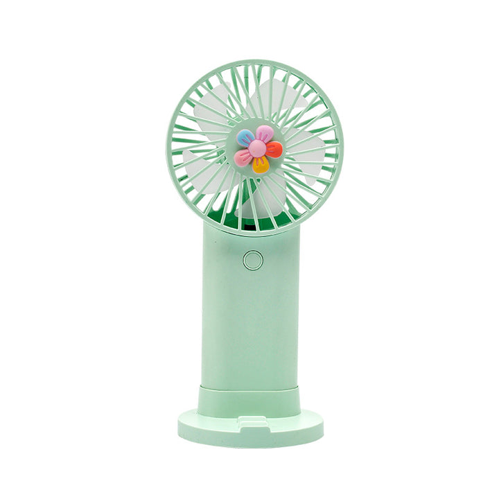 Damer bærbar, kreativ håndvifte med blomsterdesign Skanto