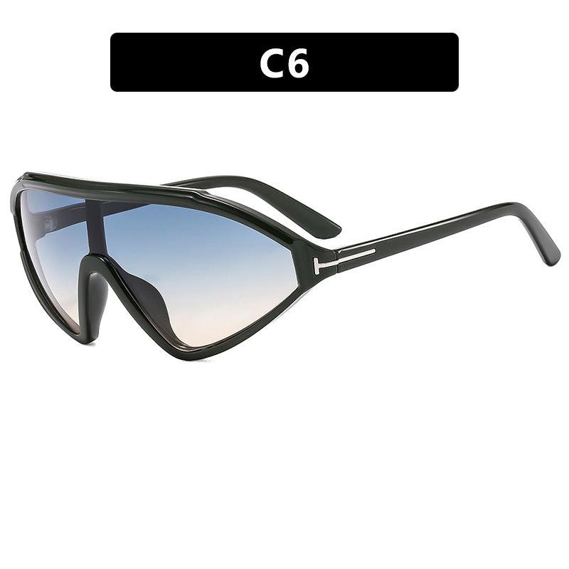 Dame sport solbrille med aerodynamisk design og UV-beskyttelse Skanto
