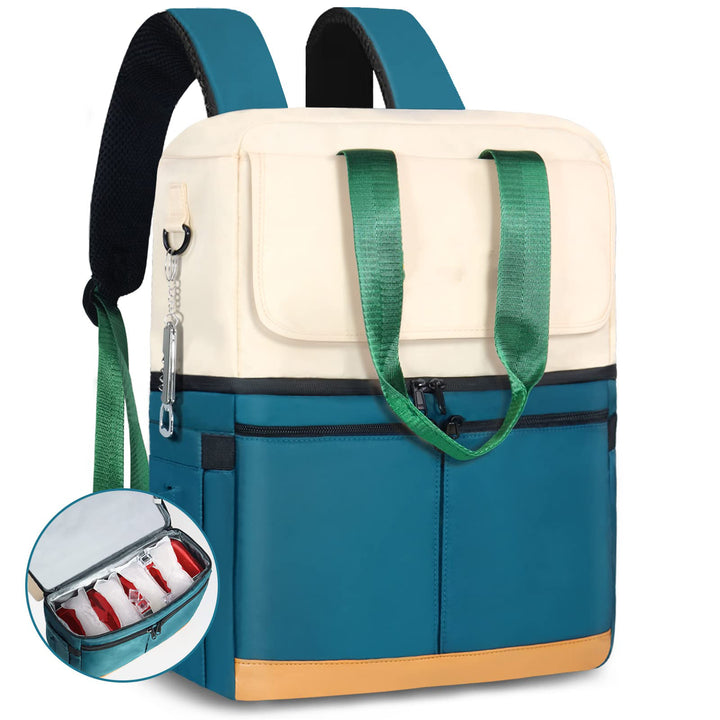 Unisex Isolert Fritids Transport Bag med Eksterne Lommer Skanto