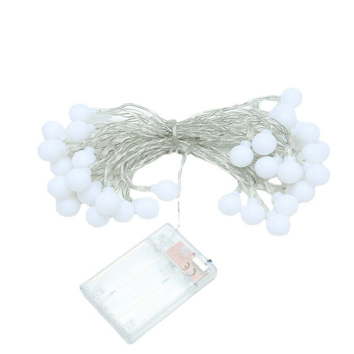 Decorative Outdoor LED Star and Globe String Lights Weather-Resistant Versatile Hanging Garland Skanto