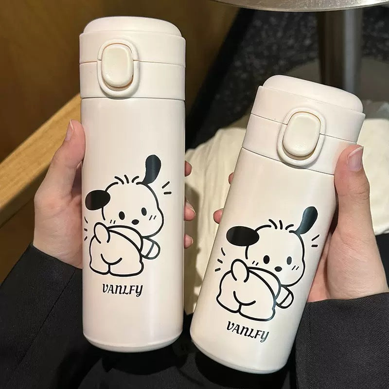 Damen Isolierflasche mit sicherem Druckverschluss und süßem Tierdesign Skanto