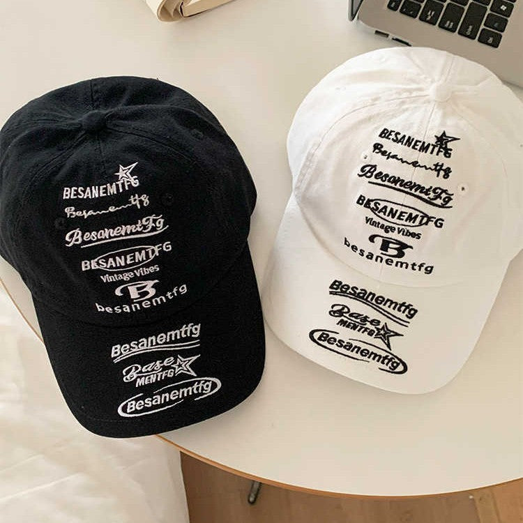 Herre Vintage Grafisk Logo Baseball Caps Skanto