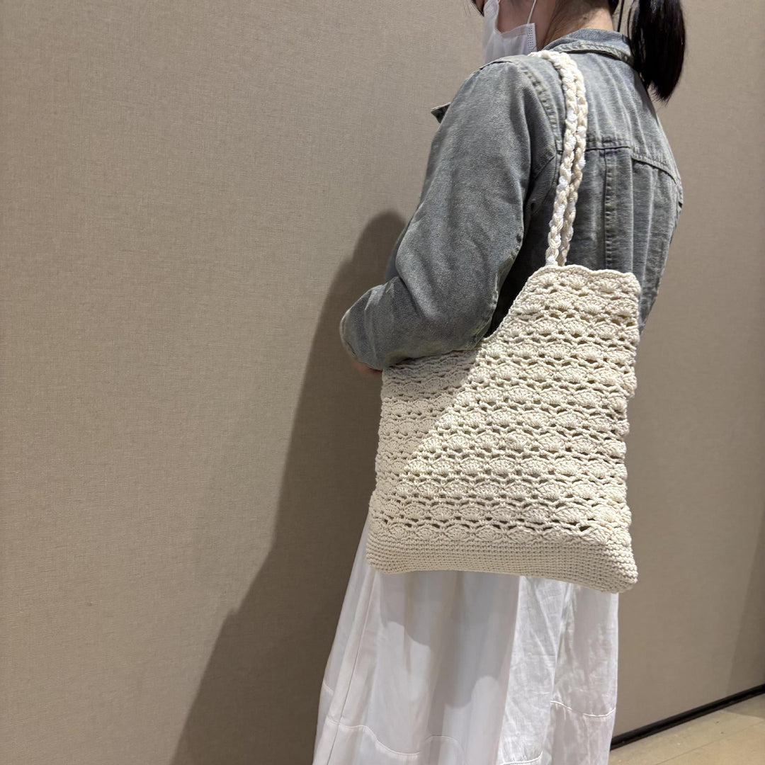 Håndkniplet Shopper Bag Skanto