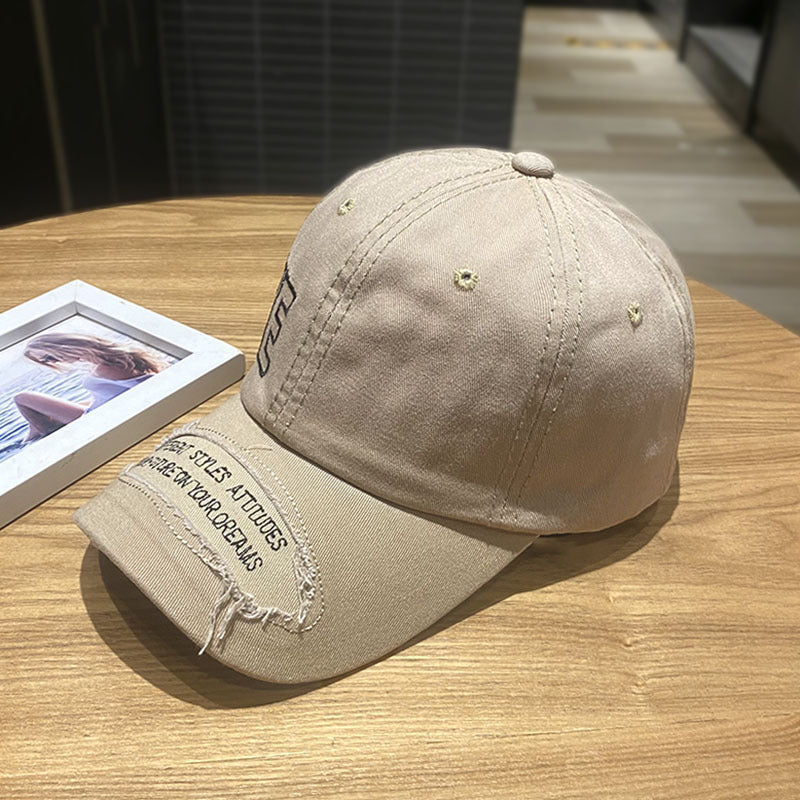 Kvinne's Slitt Uformell Denim Caps Skanto