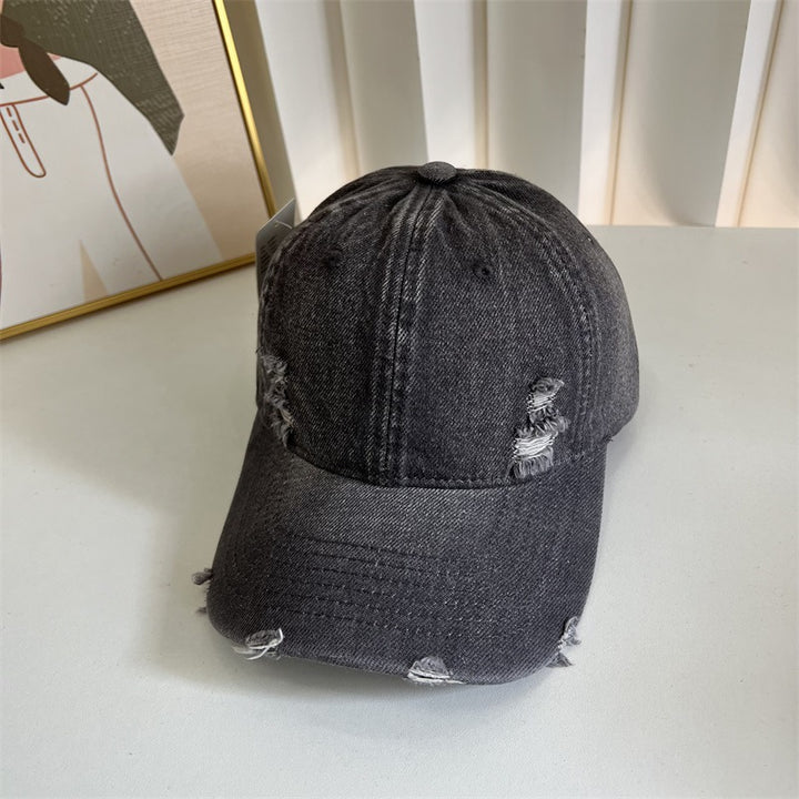 Kvinne Slitt Denim Baseball Cap Skanto 1784083631