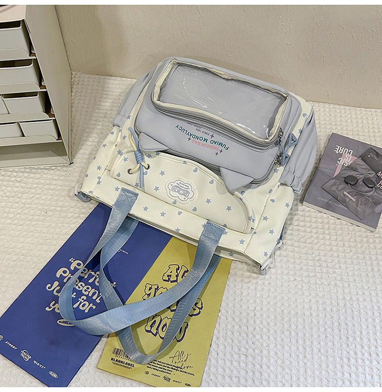 Multi-Funksjonell Transparent Organizer Skolesekk