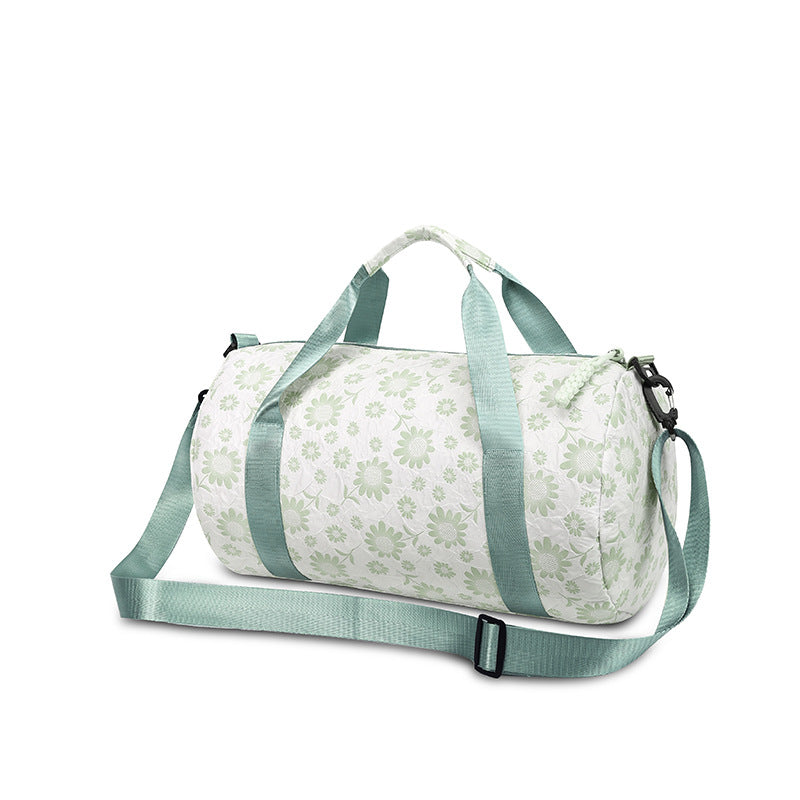 Sporty Duffel Bag with Floral Pattern Skanto