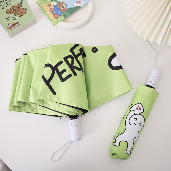Dame kreativ og fargerik sammenleggbar paraply med unikt design Skanto