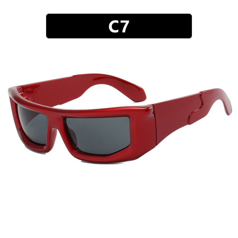 Dame sporty solbriller med bred ramme og polariserte glass Skanto