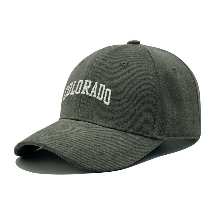 Dame trendy caps med brodert tekst Skanto