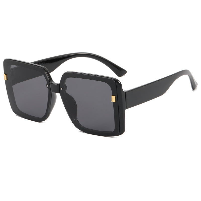 Damer trendy oversized firkantet solbrille Skanto