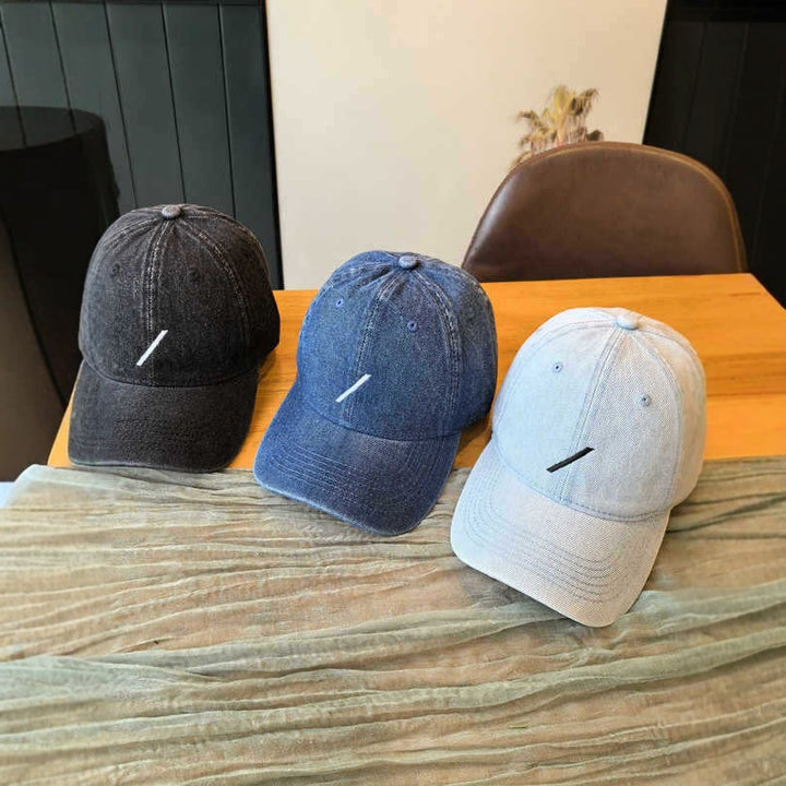 Herre Klassisk Denim-Stil Baseballcaps Skanto