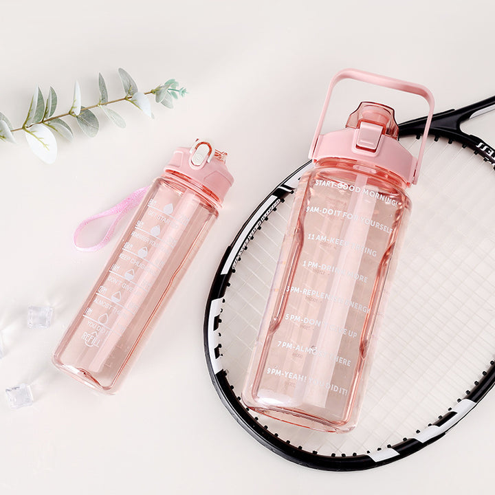 Dame Motiverende Vannflaske med Tidsmarkeringer Skanto
