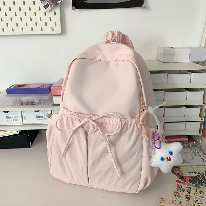Lett Casual Drawstring Skole Ryggsekk