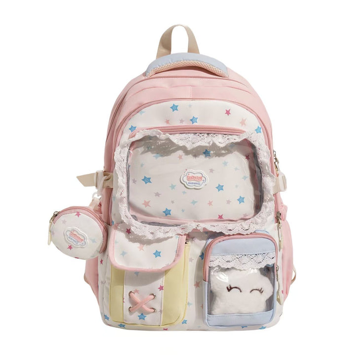 Transparent Front Multi-Compartment Ryggsekk Skanto