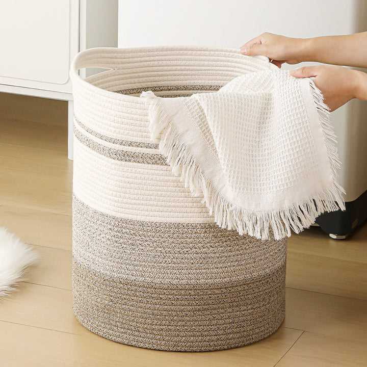 Damen oppbevaringskurv med moderne stripete design Skanto
