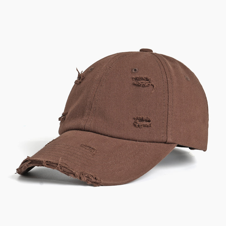 Dame moterisk baseballcap med destroyed-look Skanto