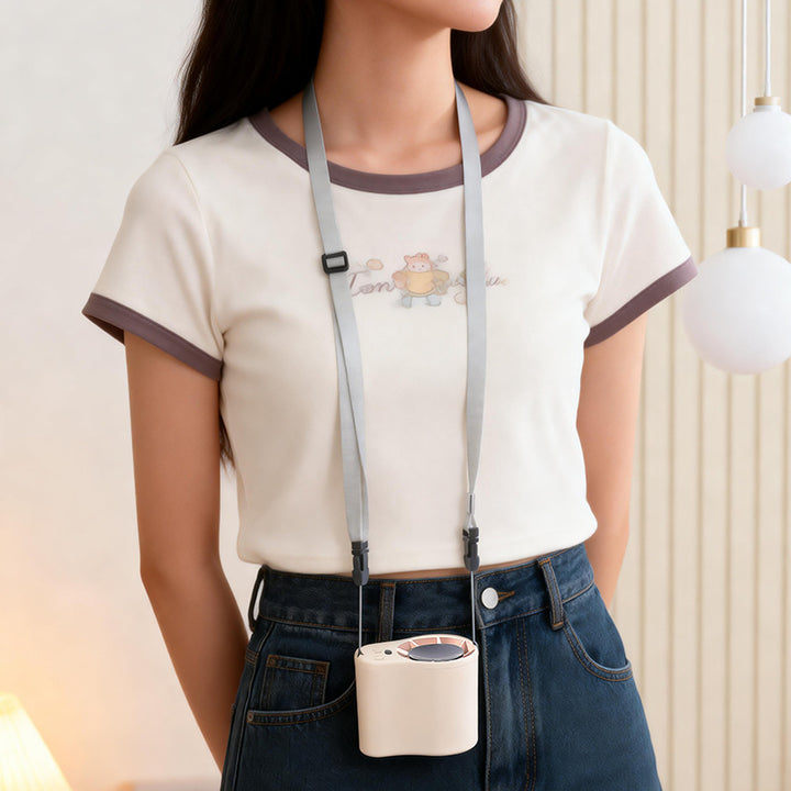 Kvinnenes bærbare USB mini-vifte med foldbar klips Skanto
