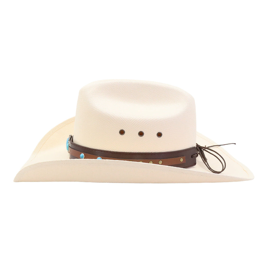 Turquoise Stråhatt Western | Skanto