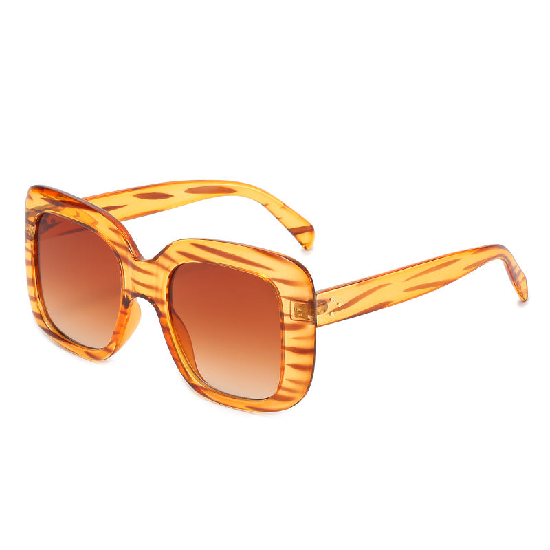 Dame oversized kvadratisk solbrille med høy kvalitet plast ramme Skanto
