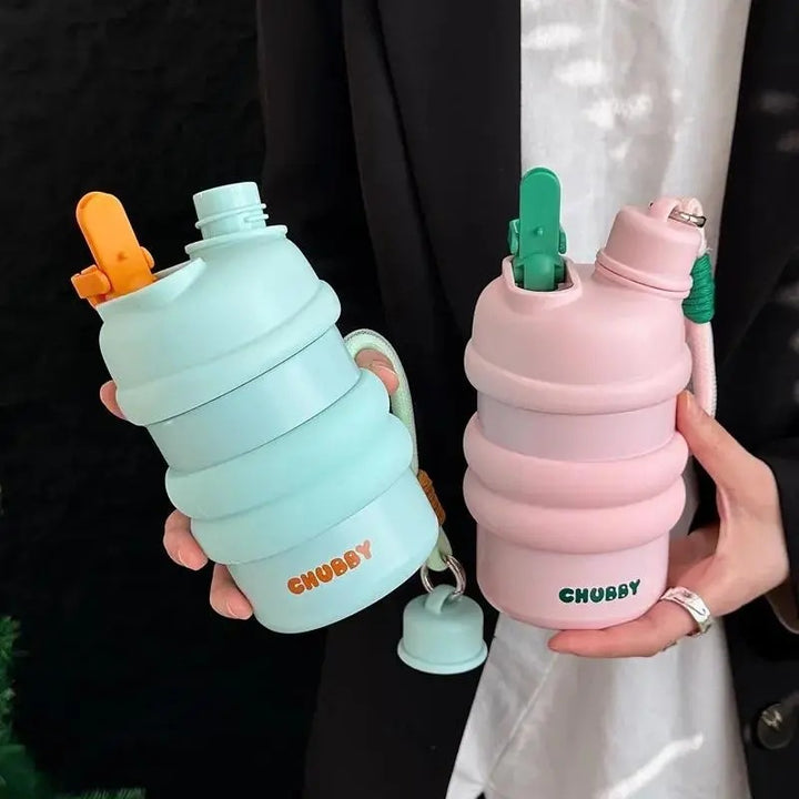 Damen Sportliche Edelstahl-Wasserflasche Skanto
