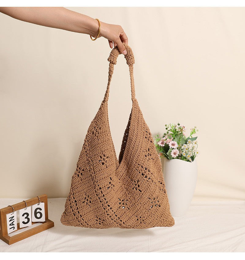Håndknutet Tote-Bag I V-Design Skanto