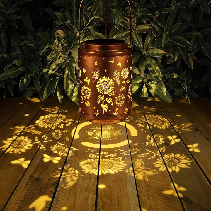Intrikat Metall Skyggeprojeksjons Bordlampe Med Oppladbart LED Skanto