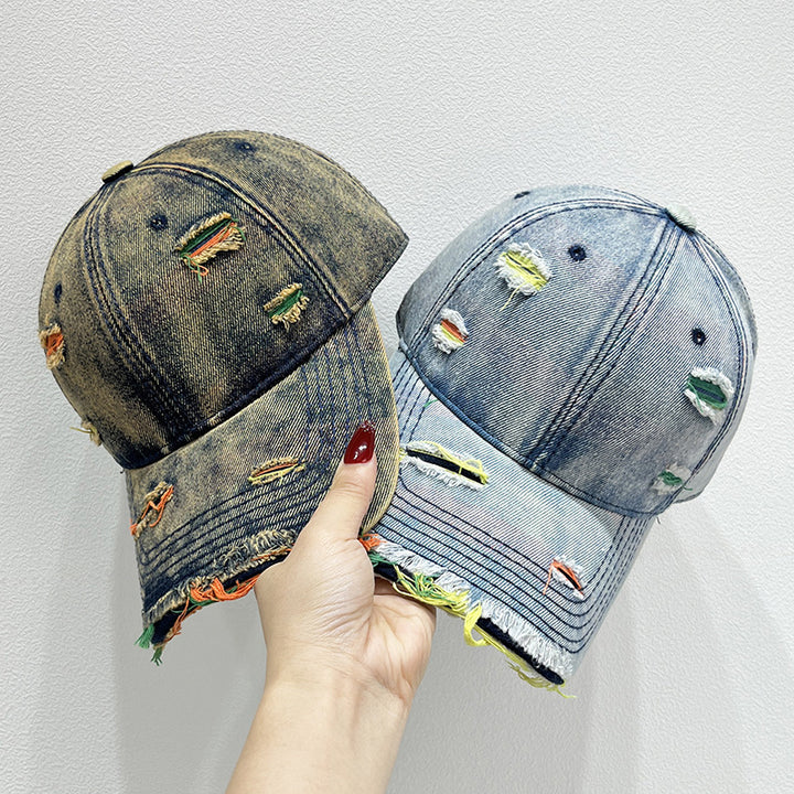 Dame Distretert Denim Baseball Caps Skanto 1784084142