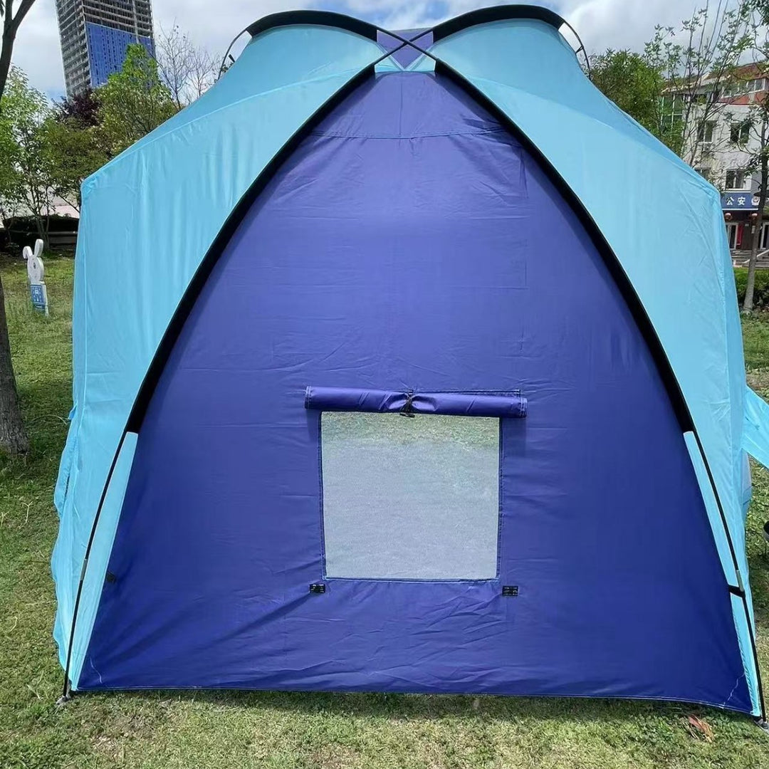 Strandpaviljong med integrerte vinduer Skanto