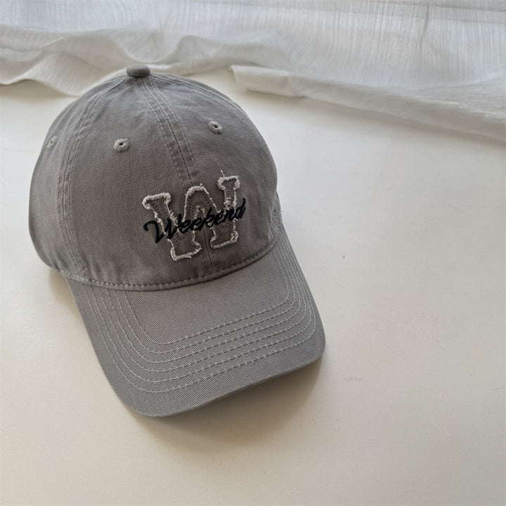 Kvinnenes Casual Brodert Bomull Cap Skanto