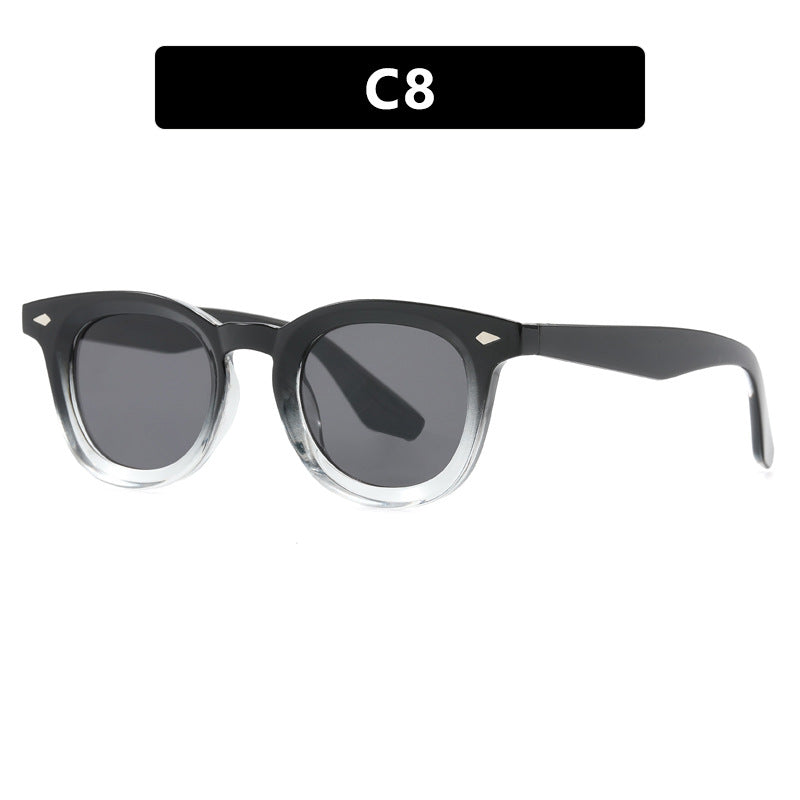 Damen modische Cat-Eye solbrille med transparent ramme Skanto