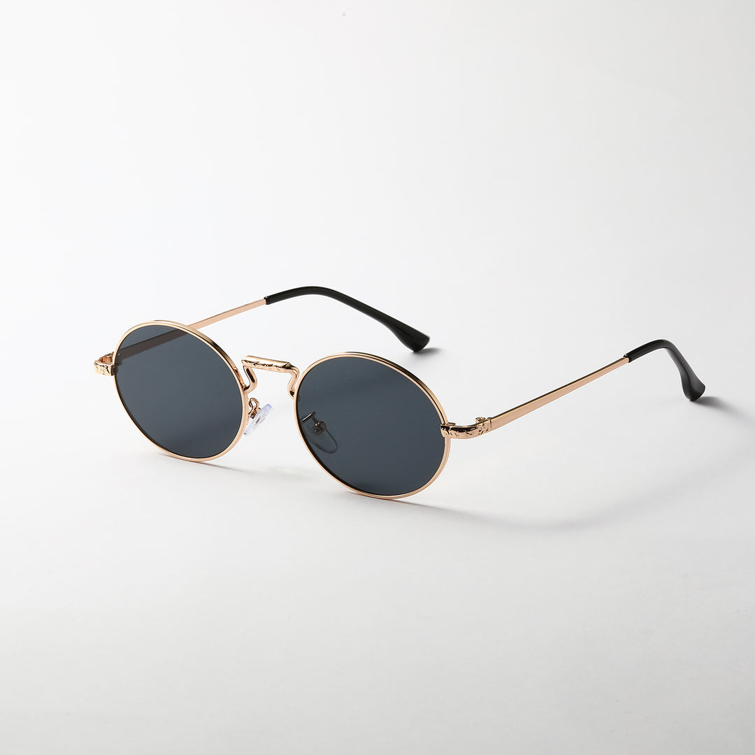 Dame rund fashionable solbriller Skanto