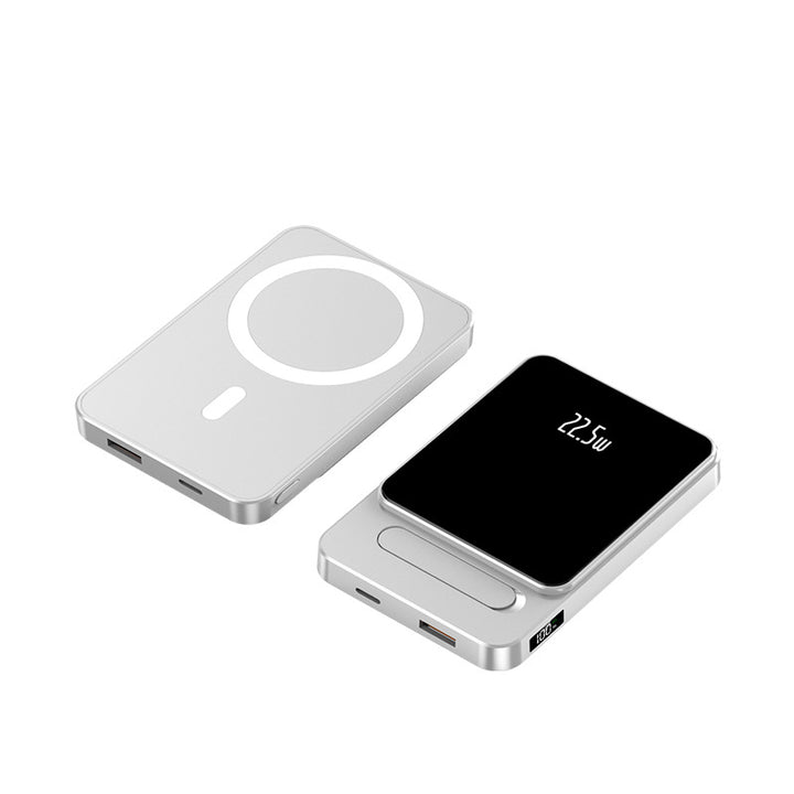Powerbank med trådløs ladingsfunksjon fra Skanto